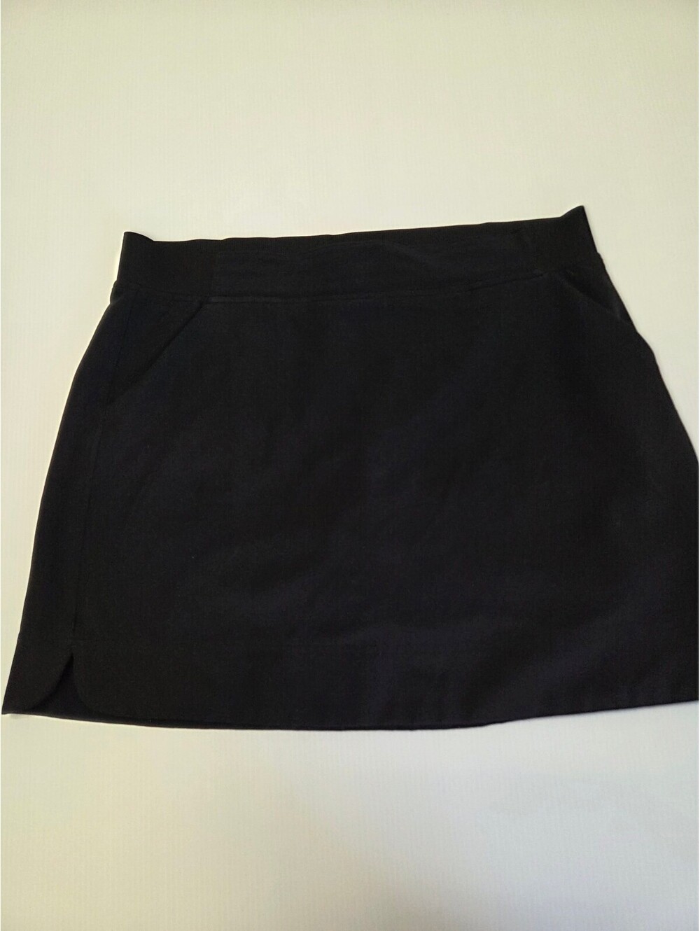 32 Degrees Black Athletic Skort with Built-in Shorts, Size Large